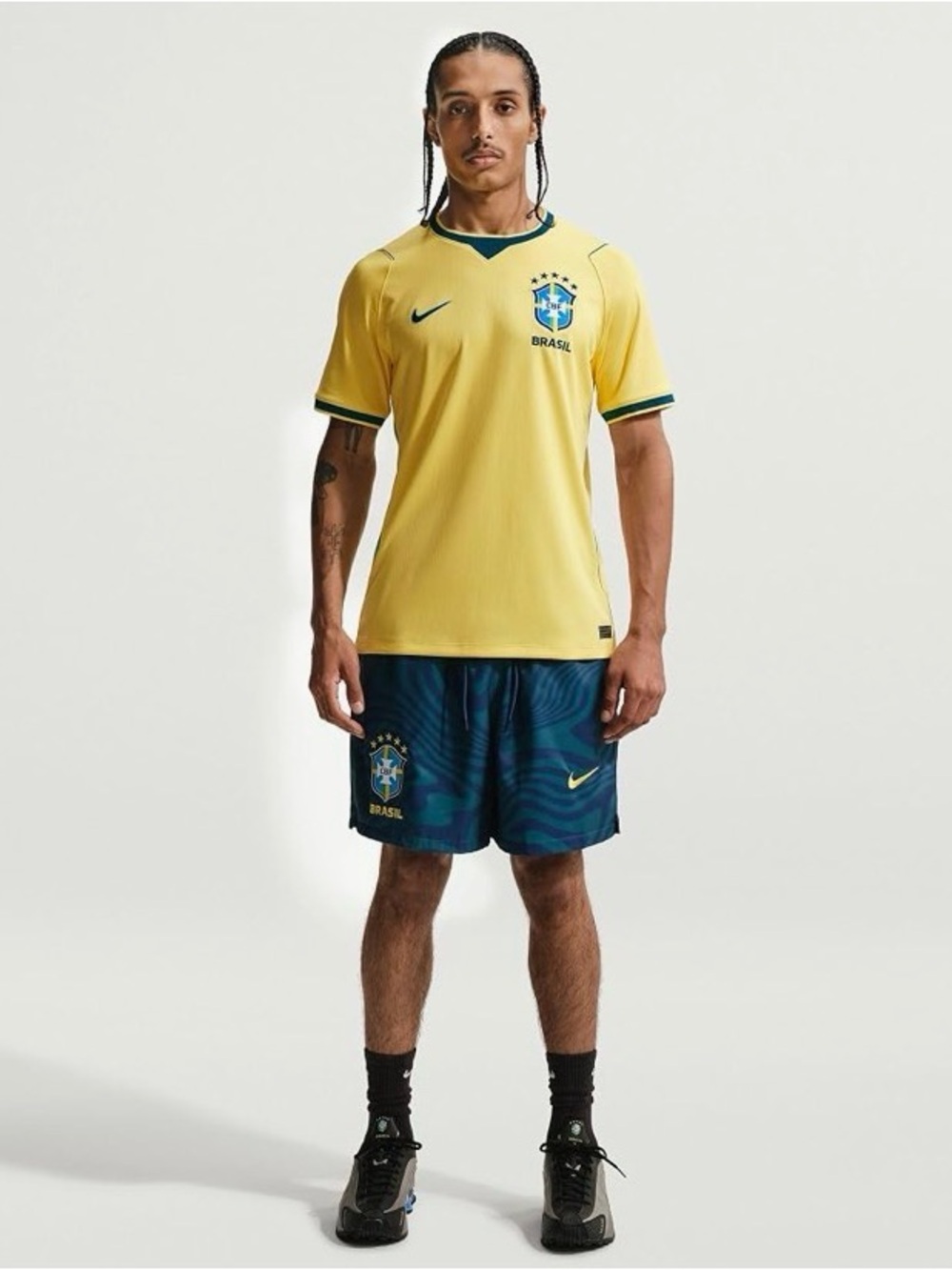 Brasil Men's Yellow Soccer Jersey